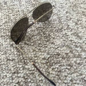 JIMMY CHOOSE Brown Aviator Sunglasses